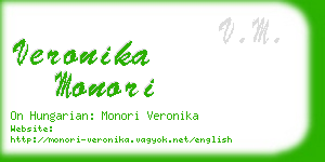 veronika monori business card